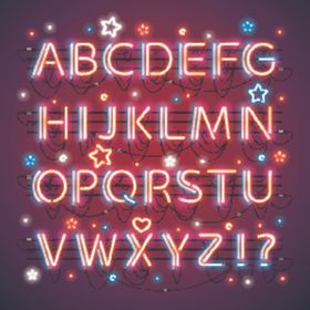 霓虹字母