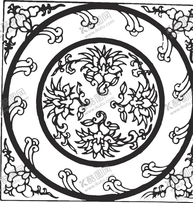 编号：98250609250714367578【酷图网】源文件下载-镂空花图案