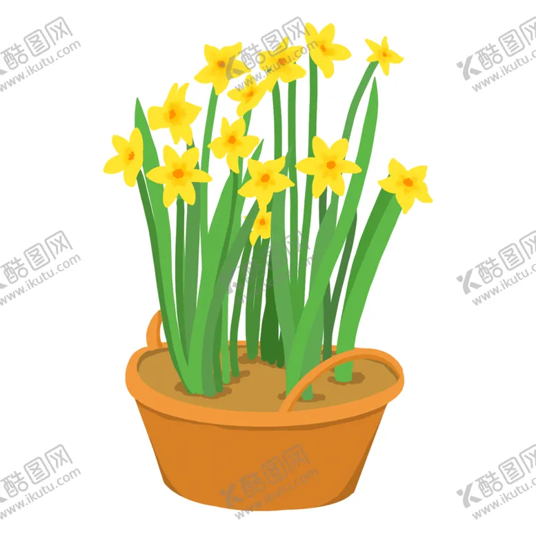 编号：30561602120320265880【酷图网】源文件下载-春天里的植物一盆兰花