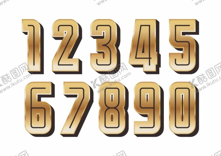 编号：87450002022003326789【酷图网】源文件下载-金色数字