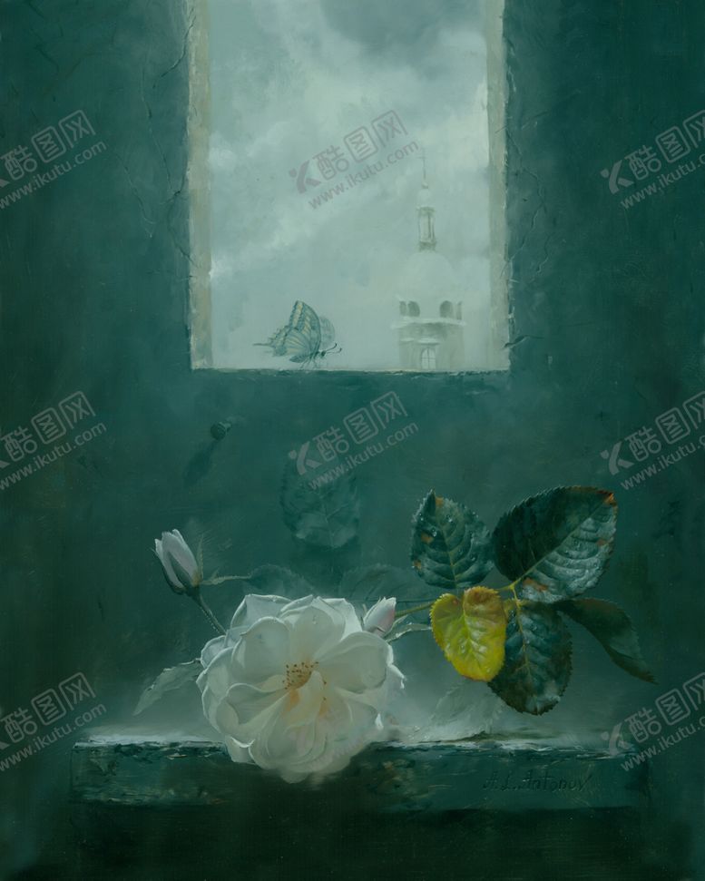 编号：11496501201825445187【酷图网】源文件下载-花卉静物油画