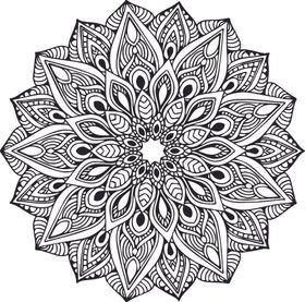 曼陀罗花纹