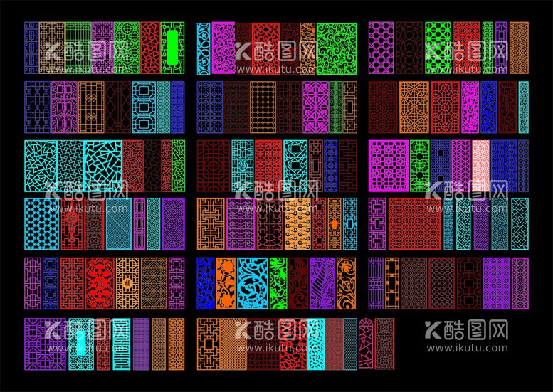 编号：12591011130654092922【酷图网】源文件下载-常用窗花