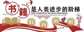 书籍图书校园文化墙