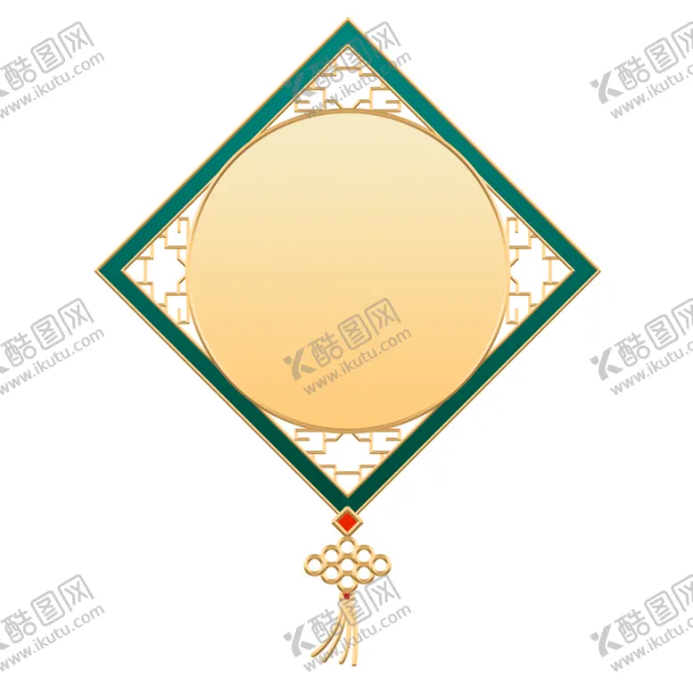 编号：15773901271714003115【酷图网】源文件下载-金色国潮中国结标题边框