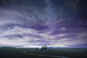 创意星空合成海报