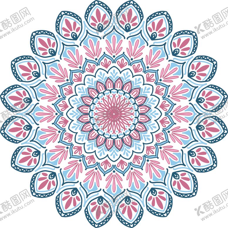 编号：68219710201602285777【酷图网】源文件下载-曼陀罗花纹