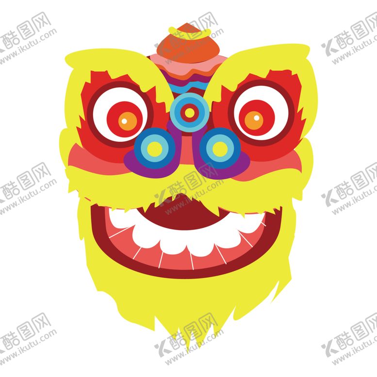 编号：93644412111657465494【酷图网】源文件下载-舞狮插画