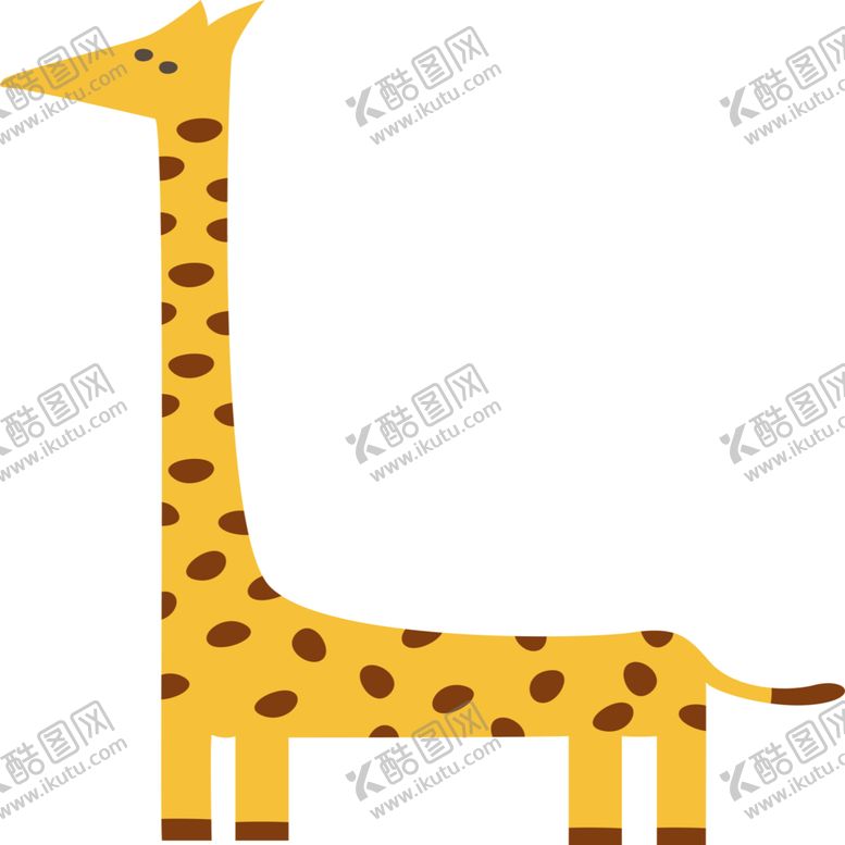 编号：67931005161156574735【酷图网】源文件下载-卡通长颈鹿