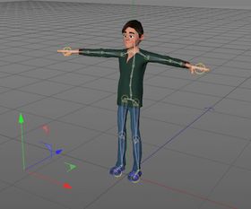 C4D模型卡通男性