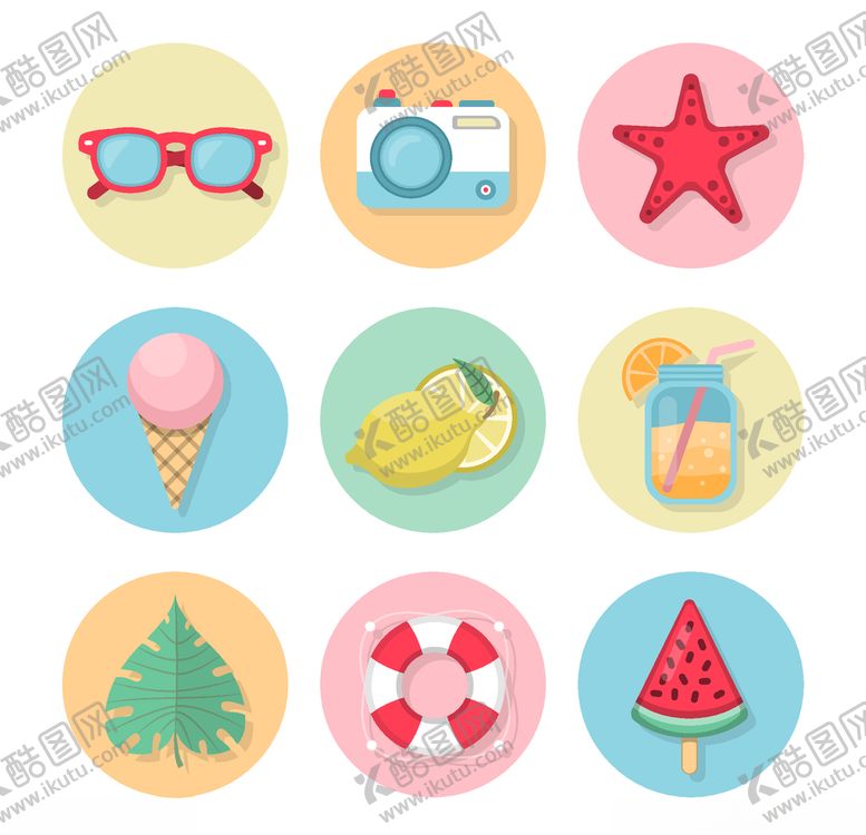 编号：91851109242020195075【酷图网】源文件下载-夏日元素