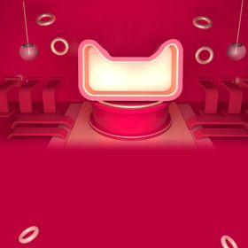 立体展台C4D电商海报台子箱包3设计彩妆