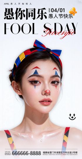 医美愚人节海报