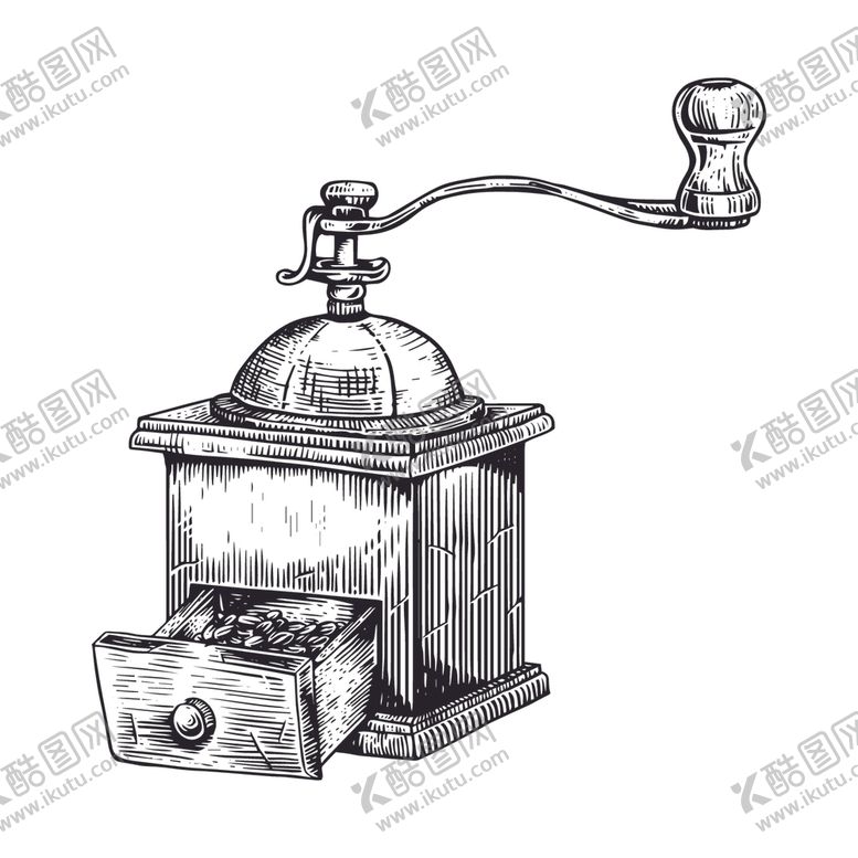 编号：44753607041313155761【酷图网】源文件下载-手绘复古咖啡