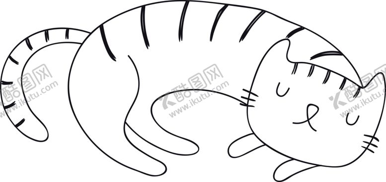 编号：39589510311324117484【酷图网】源文件下载-手绘卡通猫