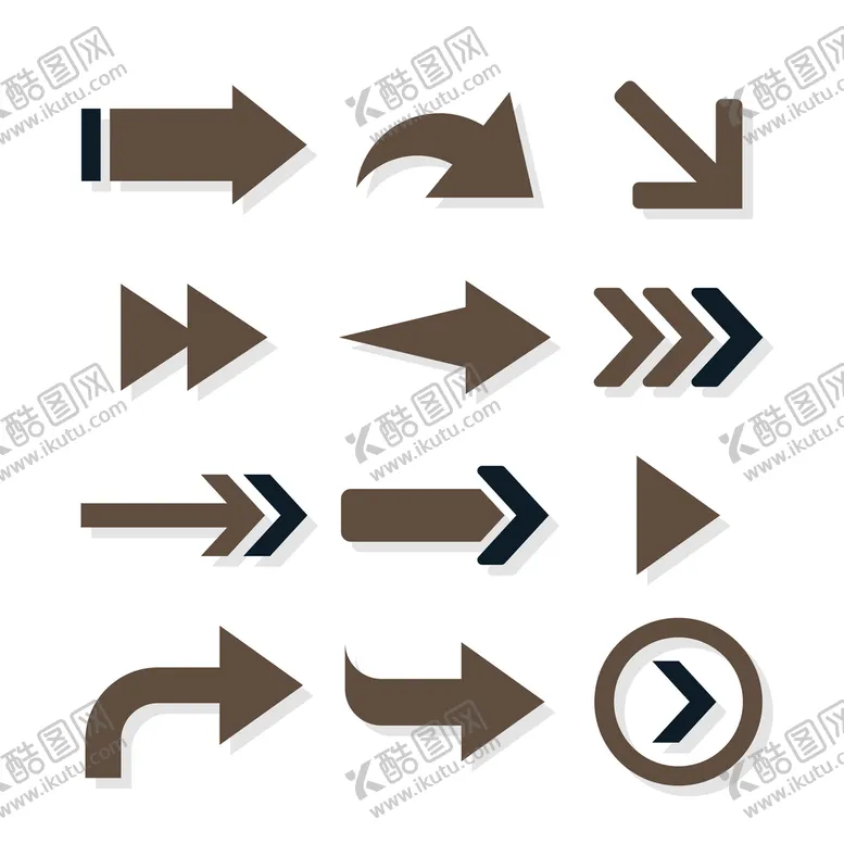 编号：07528910070844353627【酷图网】源文件下载-箭头元素