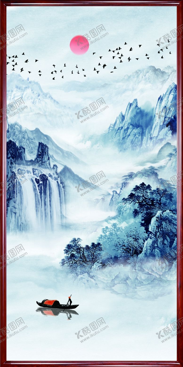 编号：54846609291213574499【酷图网】源文件下载-水墨山水画