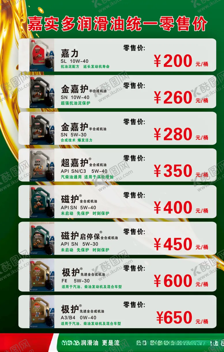 编号：62519806242313345557【酷图网】源文件下载-嘉实多润滑油