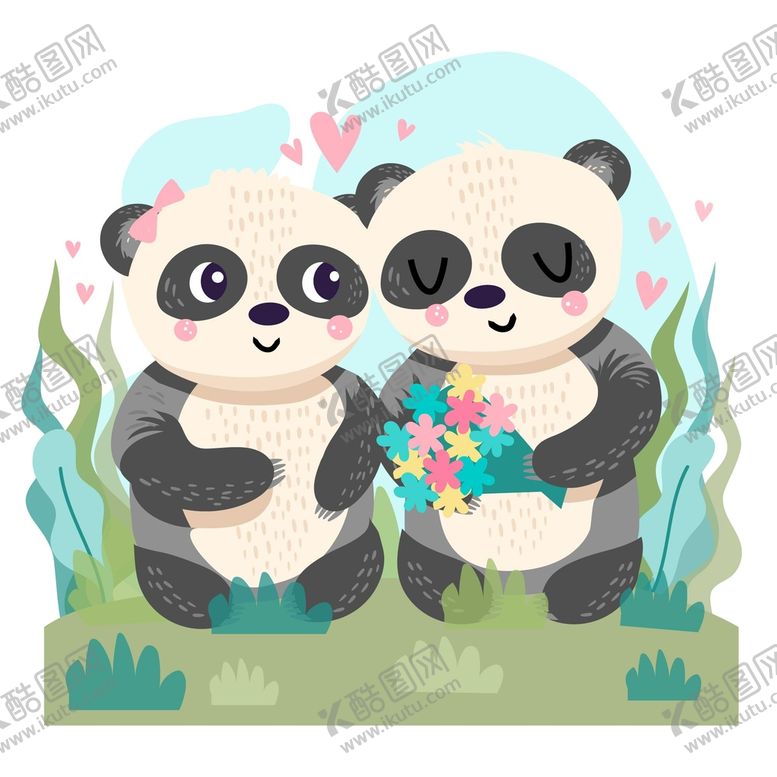 编号：97683009241244480971【酷图网】源文件下载-熊猫插画