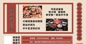 火锅展板