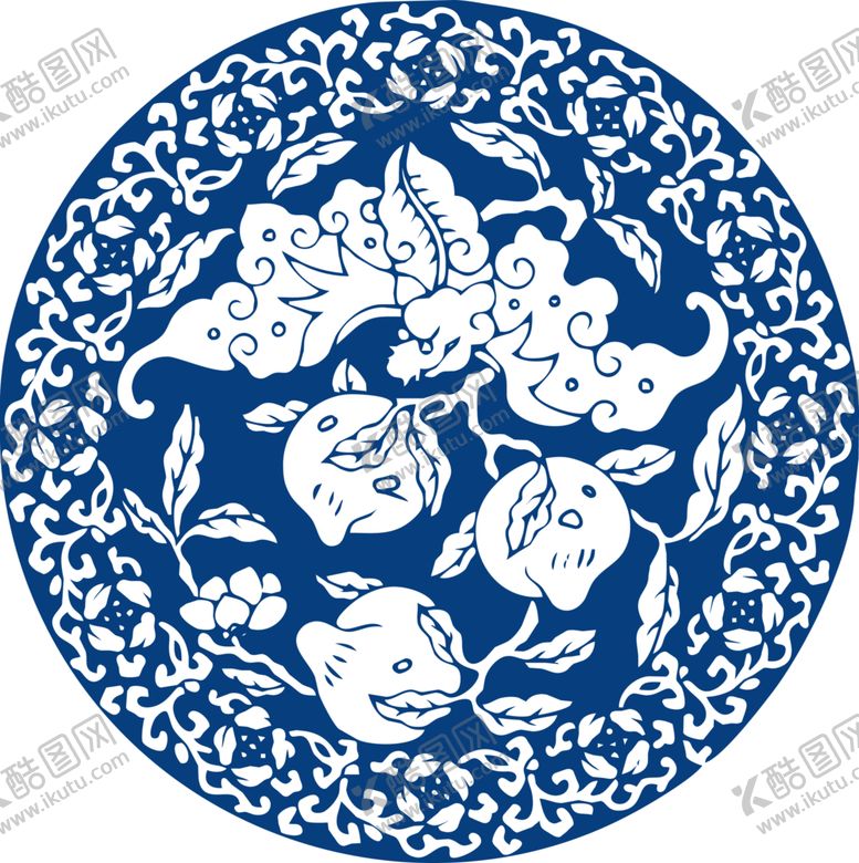 编号：16714005061330393148【酷图网】源文件下载-青花瓷图案