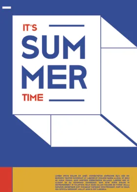 几何拼接排版设计