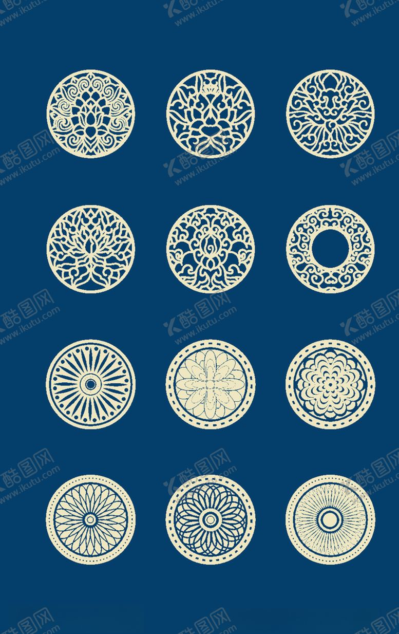 编号：59080011011833334663【酷图网】源文件下载-中国风花纹