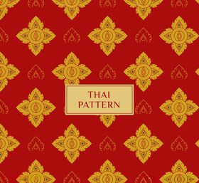 创意泰式花纹背景矢量素材