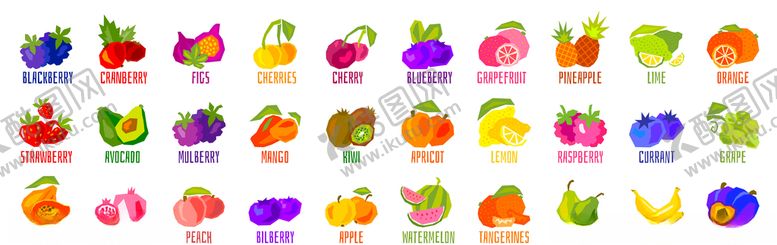 编号：48733909261900408468【酷图网】源文件下载-卡通水果