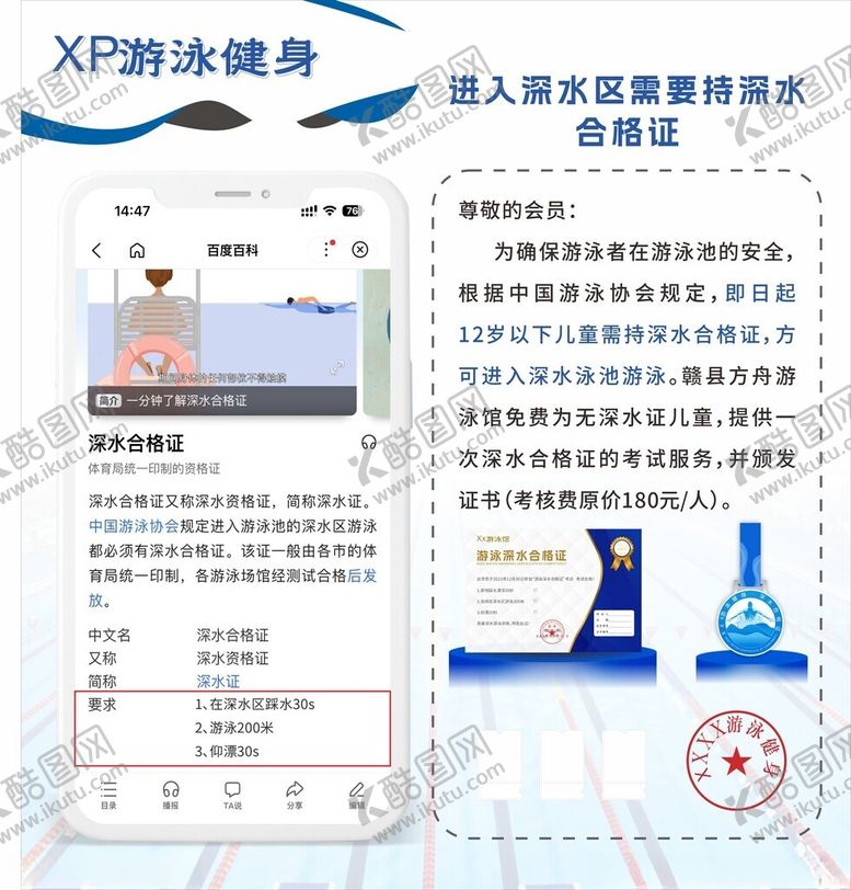 编号：98382602040527533907【酷图网】源文件下载-游泳展板健身