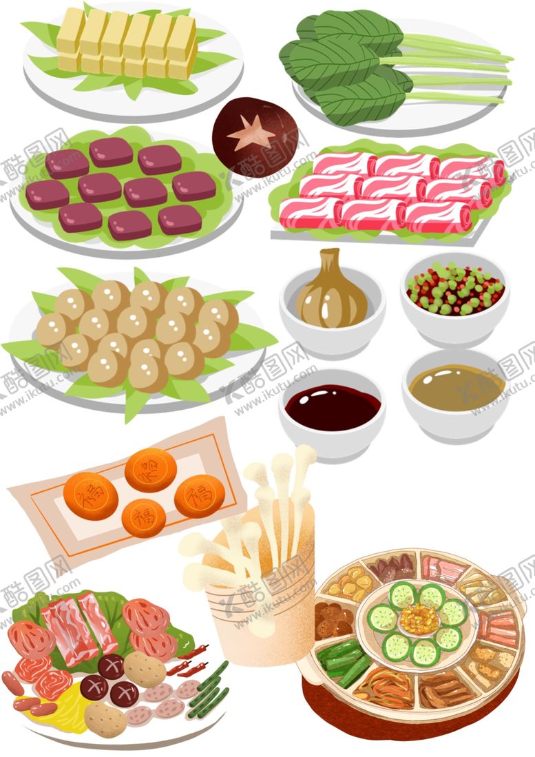 编号：19610702191746422490【酷图网】源文件下载-火锅食材