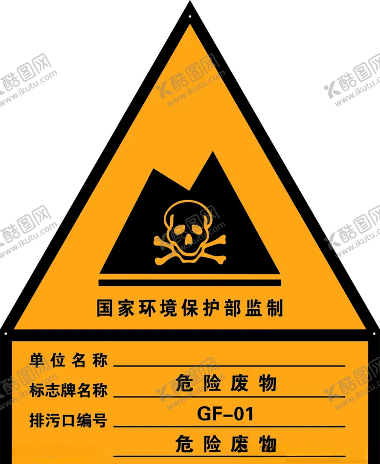 编号：94283806151436143979【酷图网】源文件下载-危险废物标志