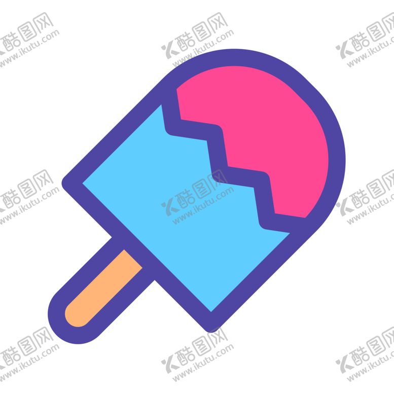 编号：36819607080627458470【酷图网】源文件下载-冰棍餐饮标志图形图标装饰素材