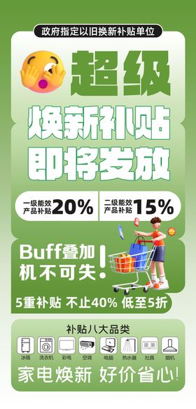 年终盛典补贴以旧换新家电电器海报