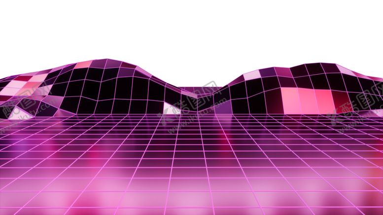 编号：74883709110747174465【酷图网】源文件下载-复古蒸汽波科技图案