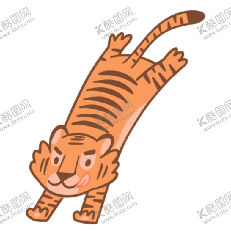 编号：11764709290322328566【酷图网】源文件下载-创意老虎插画图案