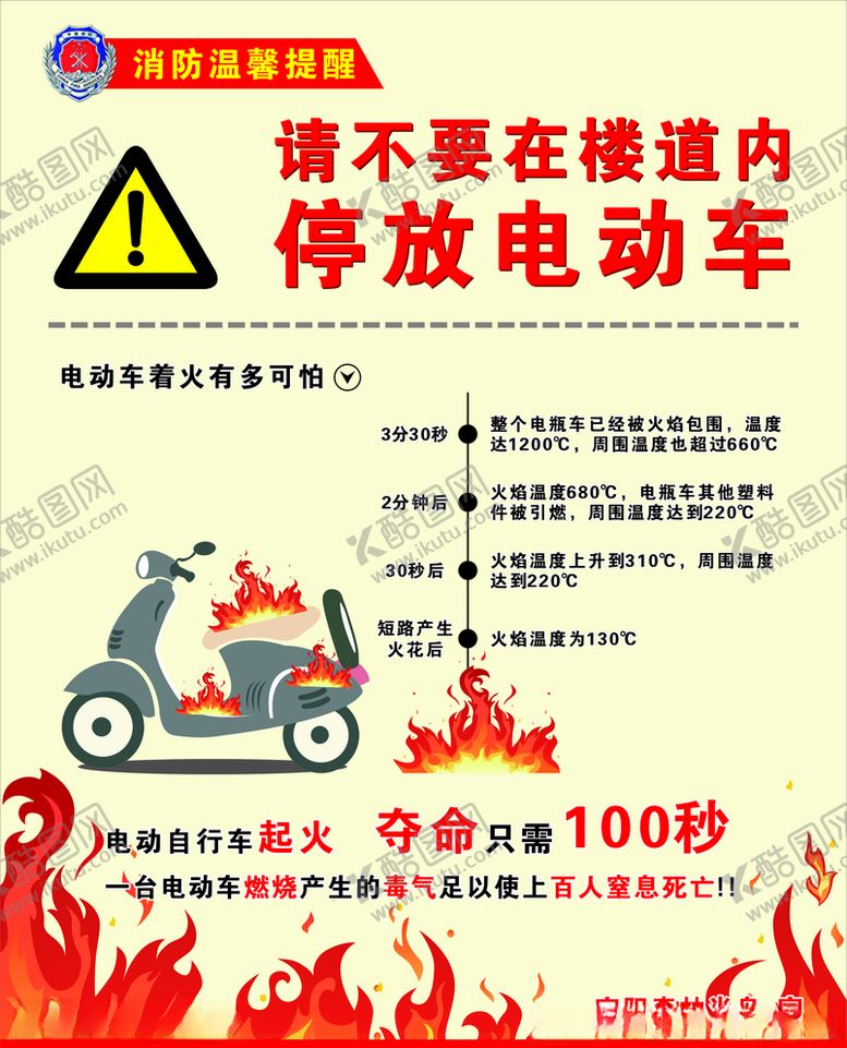 编号：10961810232107433822【酷图网】源文件下载-电动车着火