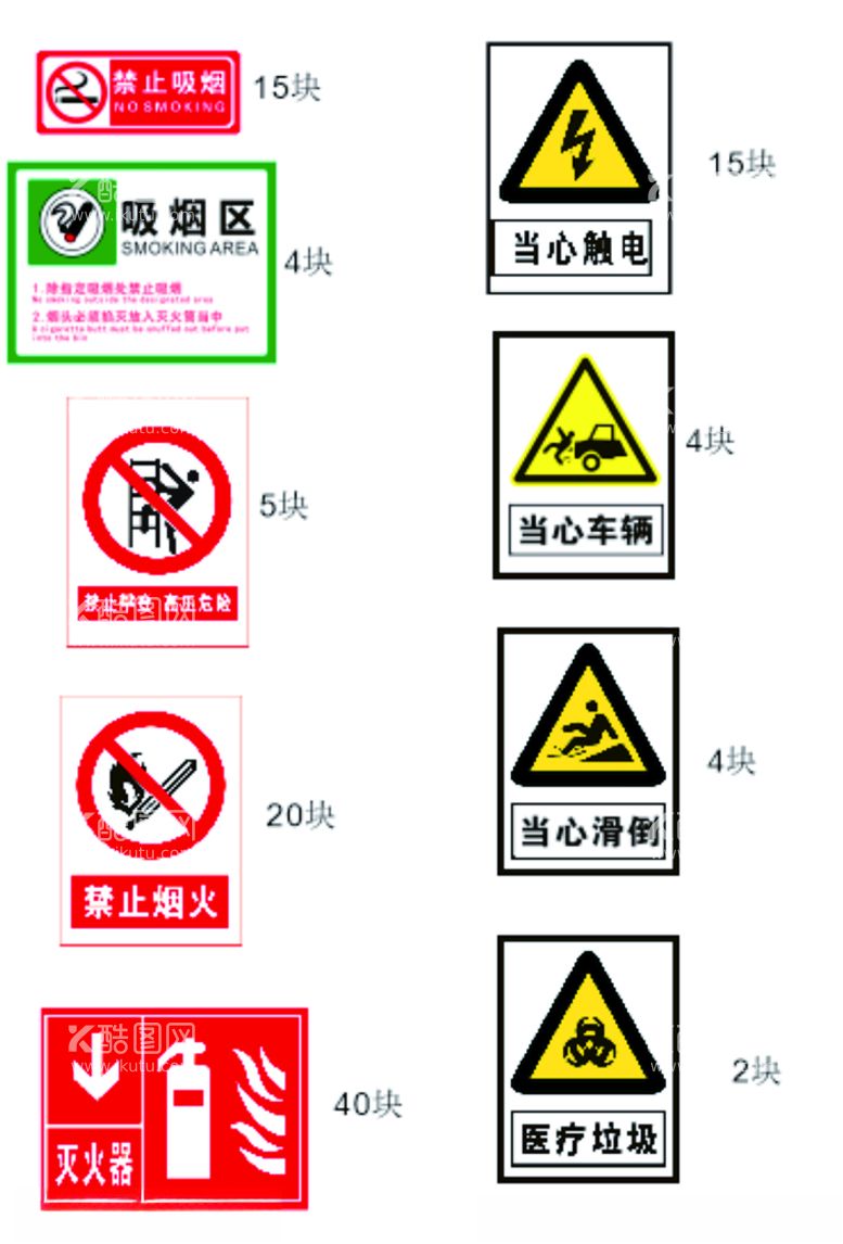 编号：60613812181331179185【酷图网】源文件下载-警示消防标志