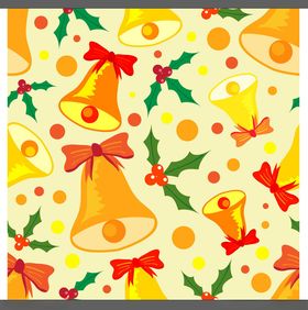 圣诞铃铛节日装饰图案