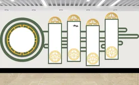 文化墙公司制度发展历程校园企业