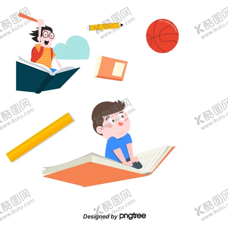 编号：66843310312011197446【酷图网】源文件下载-儿童书本插画