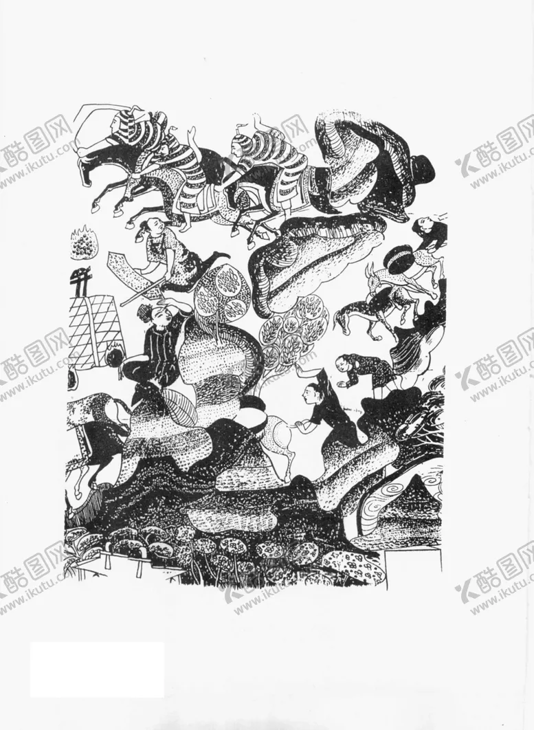 编号：27668201171245147492【酷图网】源文件下载-敦煌线描