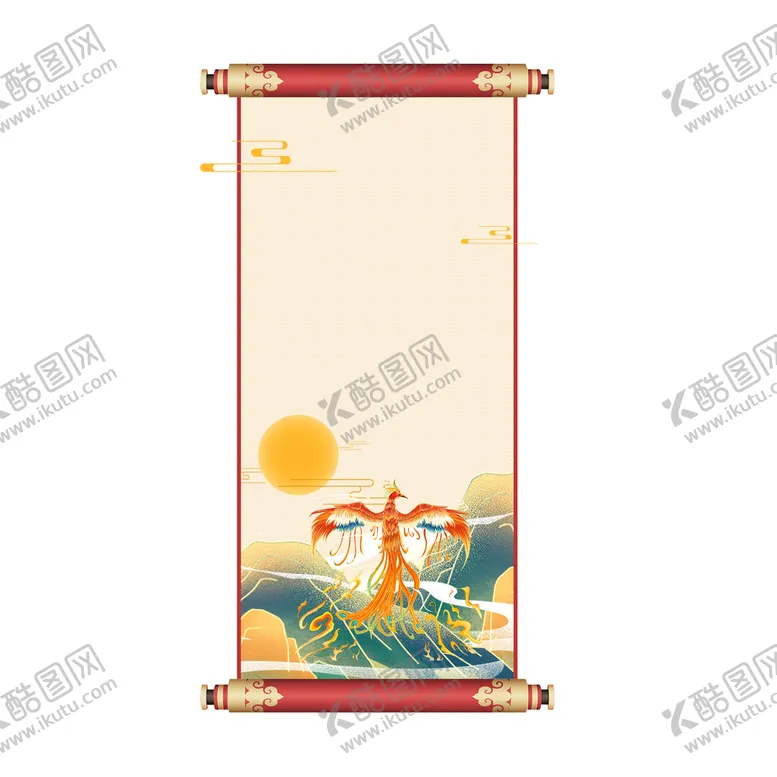 编号：83745909131823263179【酷图网】源文件下载-卷轴新中式古画