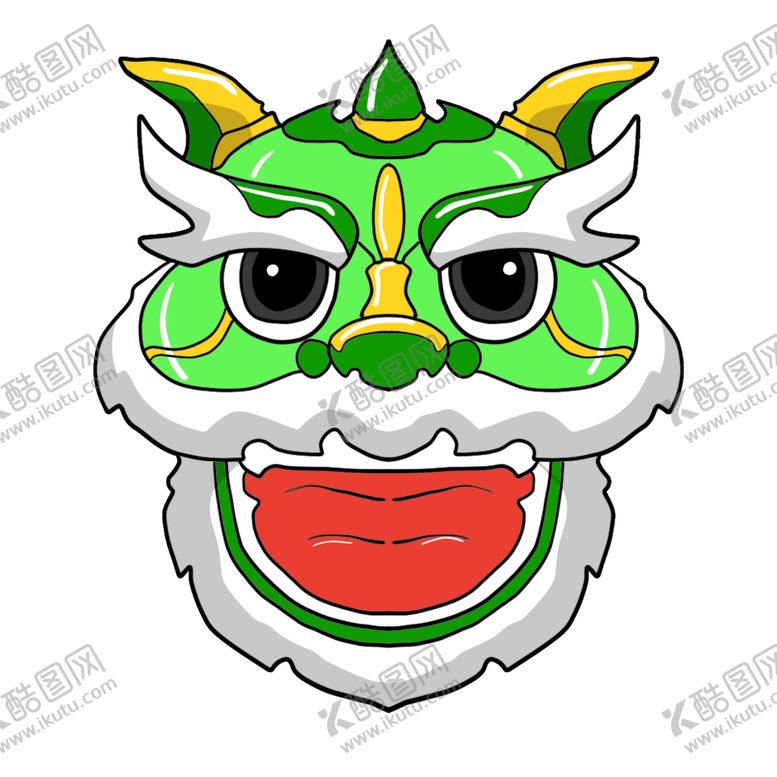 编号：67507512131339412353【酷图网】源文件下载-舞狮插画