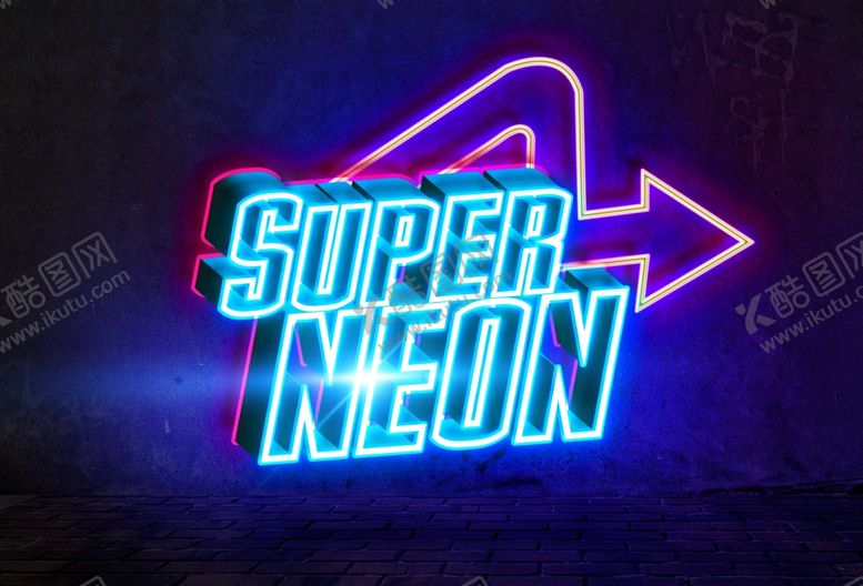 编号：26100409291923239107【酷图网】源文件下载-霓虹字体特效