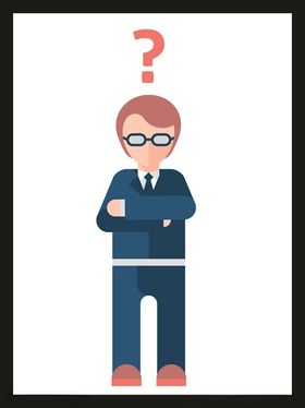 手绘商务人物办公办公士