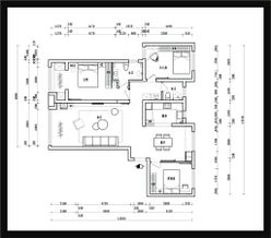 家装平面图装修彩屏图装修施工图