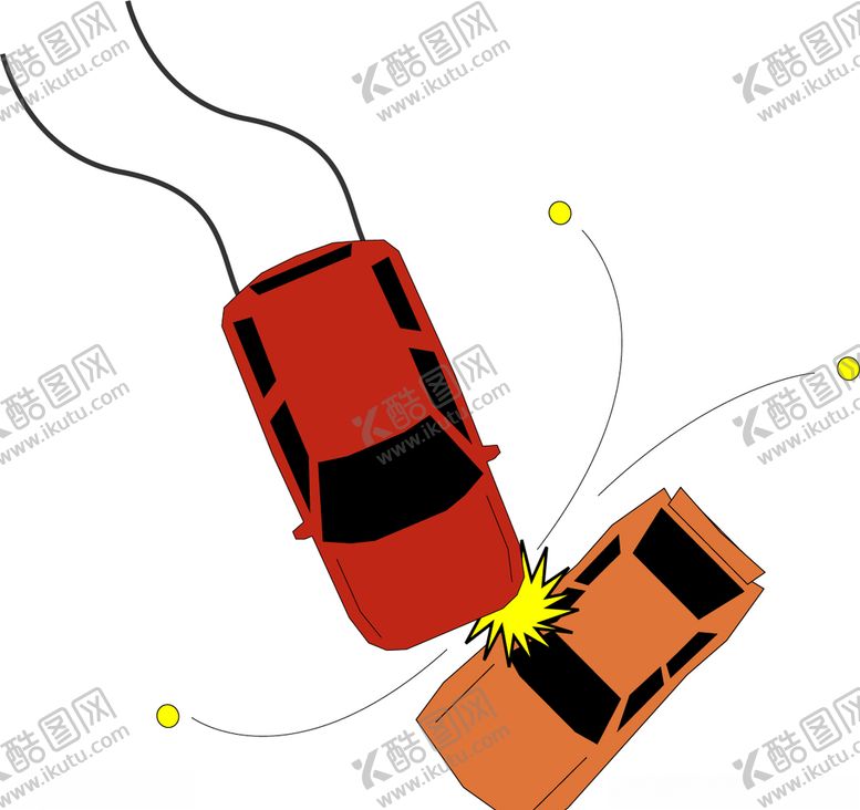 编号：51817109240548358828【酷图网】源文件下载-矢量交通事故插图