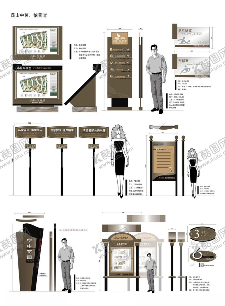 编号：33774204100107479100【酷图网】源文件下载-导视系统指示牌