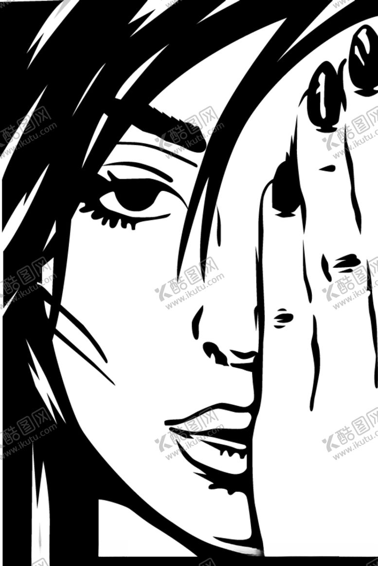 编号：31272309241203053909【酷图网】源文件下载-女人剪影